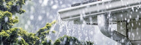 overflowing gutter